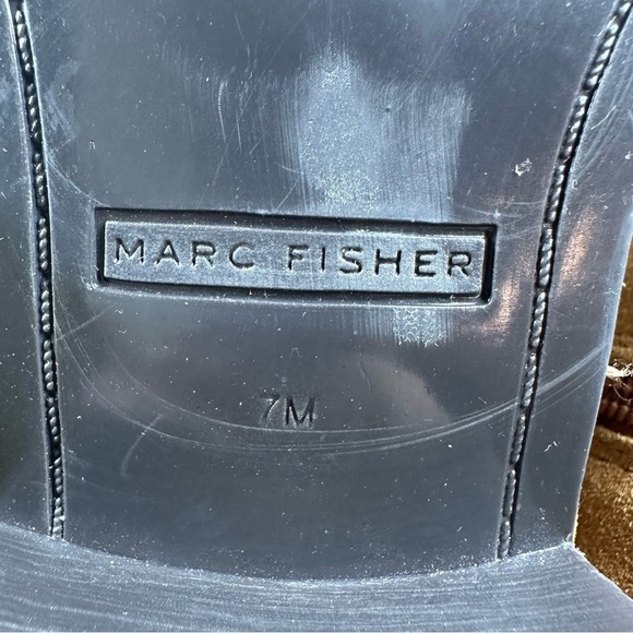 Marc Fisher Noreene Cognac Suede Knee-High Boots with Buckle Detail #819 - Picture 13 of 13